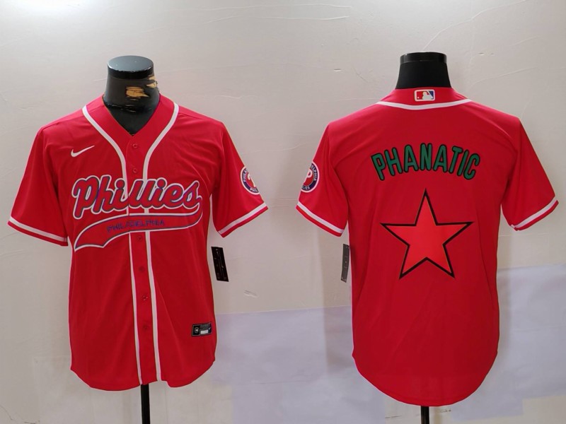 Men Philadelphia Phillies Blank Red Game 2024 Nike MLB Jersey style 912